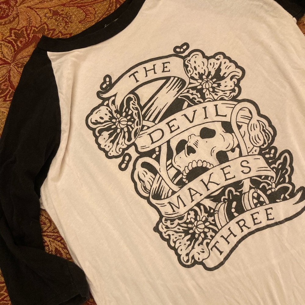 The Devil Makes Three Graphic Raglan Tee
